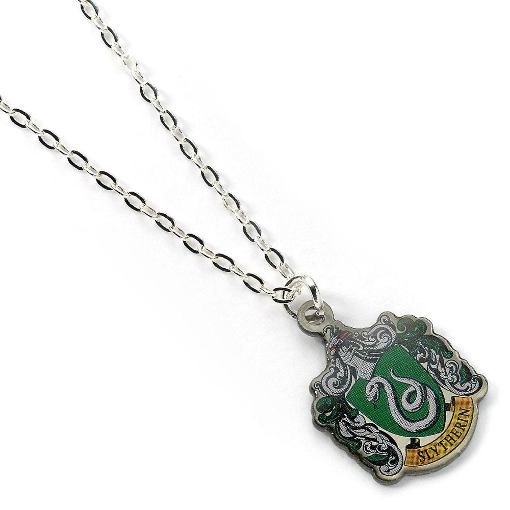 Harry Potter Pendant & Necklace Slytherin (silver plated) The Carat Shop