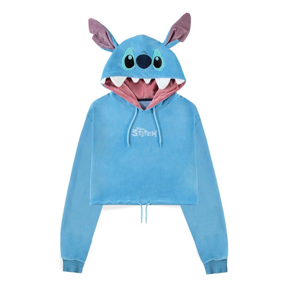 Lilo & Stitch Cropped Hooded Sweater Stitch Size XXL Difuzed