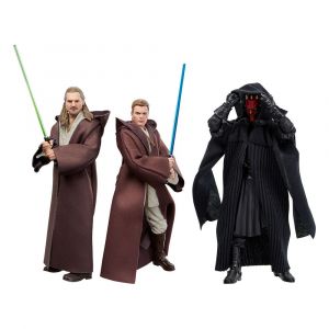 Star Wars Episode I Black Series Action Figure 3-Pack Qui-Gon Jinn, Darth Maul, Obi-Wan Kenobi 15 cm Hasbro