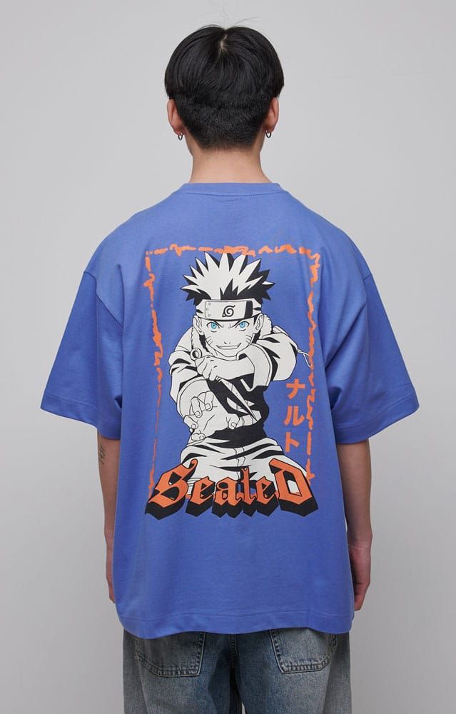 Naruto Shippuden T-Shirt Graphic Blue Size S Neptun