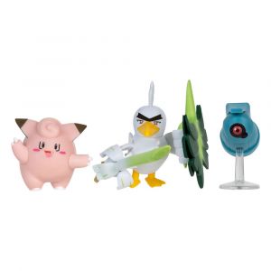 Pokémon Battle Figure Set 3-Pack Clefairy, Beldum, Sirfetch'd 5 cm Jazwares