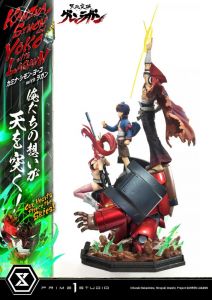 Gurren Lagann Ultimate Premium Masterline Series Statue 1/4 Kamina, Simon & Yoko with Lagann Deluxe Bonus Version 97 cm Prime 1 Studio