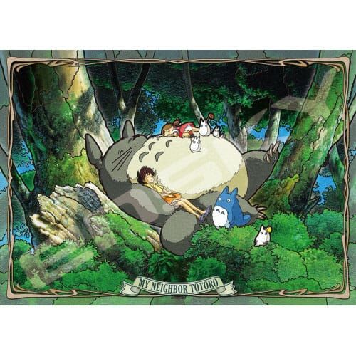 My Neighbor Totoro Jigsaw Puzzle Stained Glass Napping with Totoro (500 pieces) Ensky