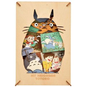 My Neighbor Totoro Paper Model Kit Paper Theater Wood Style Silhouette Big Totoro Ensky