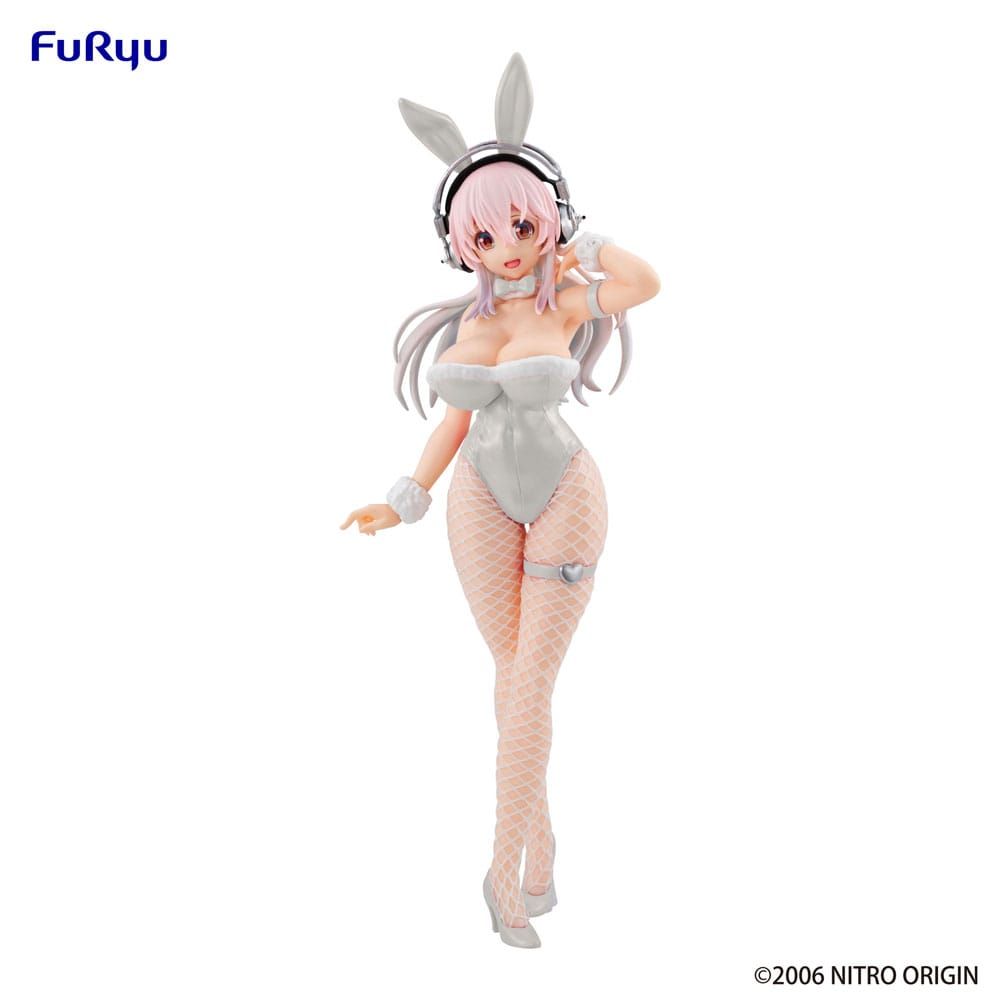 Super Sonico BiCute Bunnies PVC Statue Pearl White Ver. 30 cm Furyu