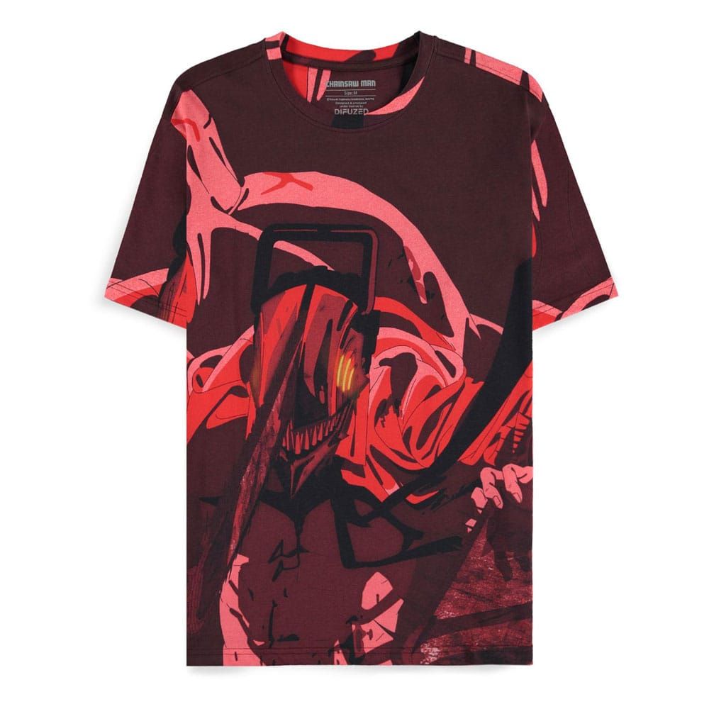 Chainsaw Man T-Shirt Rage all Over Size L Difuzed