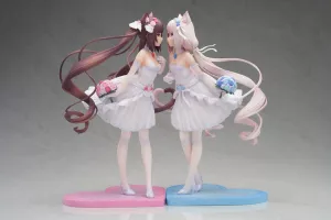 Nekopara PVC Statue 1/7 Nekopara Chocola & Vanilla Dream of Eden Ver. 23 cm APEX