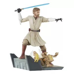 Star Wars: The Clone Wars Deluxe Gallery PVC Statue General Obi-Wan Kenobi 23 cm Gentle Giant