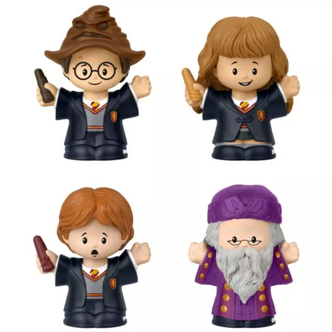 Harry Potter Fisher-Price Little People Collector Mini Figures 4-Pack Philosopher's Stone 6 cm Mattel