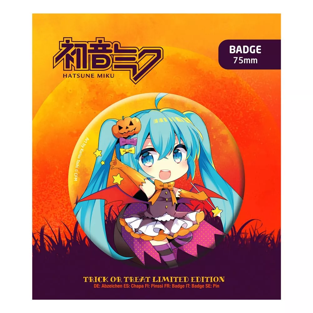 Hatsune Miku Pin Badge Halloween Limited Edition Hatsune Miku POPbuddies