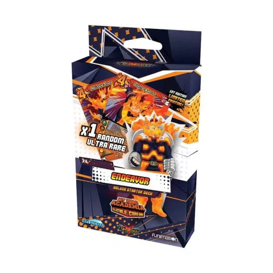 My Hero Academia Trading Cards Endeavor Deluxe Starter Deck Series 3 Display (6) *English Version* Jasco