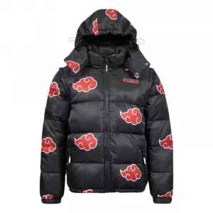 Naruto Puffer Jacket Akatsuki Red Size M