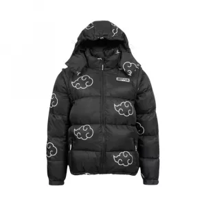 Naruto Puffer Jacket Akatsuki White Size XS Neptun