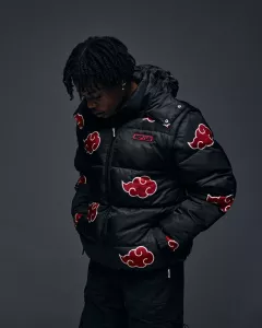 Naruto Puffer Jacket Akatsuki Red Size XXL Neptun