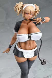 Original Character Statue 1/6 Black Gal Maid Succubus Cocoa 30 cm Q-Six