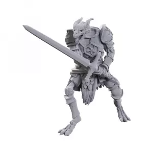 D&D Nolzur's Marvelous Miniatures Unpainted Miniatures 2-Pack 50th Anniversary Skeleton Knights Wizkids