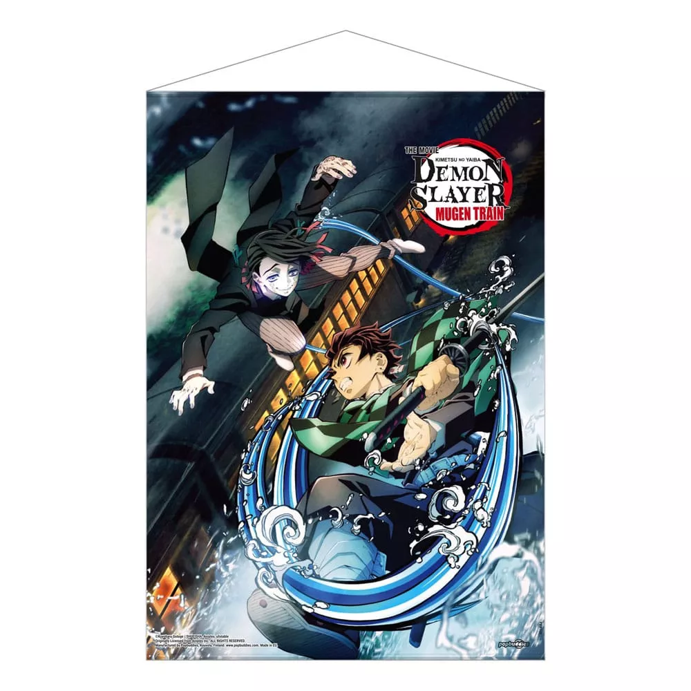 Demon Slayer: Kimetsu no Yaiba Wallscroll Mugen Train Tanjiro Vs Enmu 50 x 70 cm POPbuddies