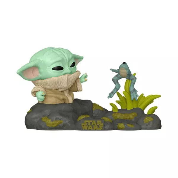 Star Wars POP! Deluxe Vinyl Figure Din Grogu w/Frog 9 cm Funko