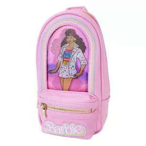 Mattel by Loungefly Pencil Case Mini Backpack Barbie 65th Anniversary Doll Box