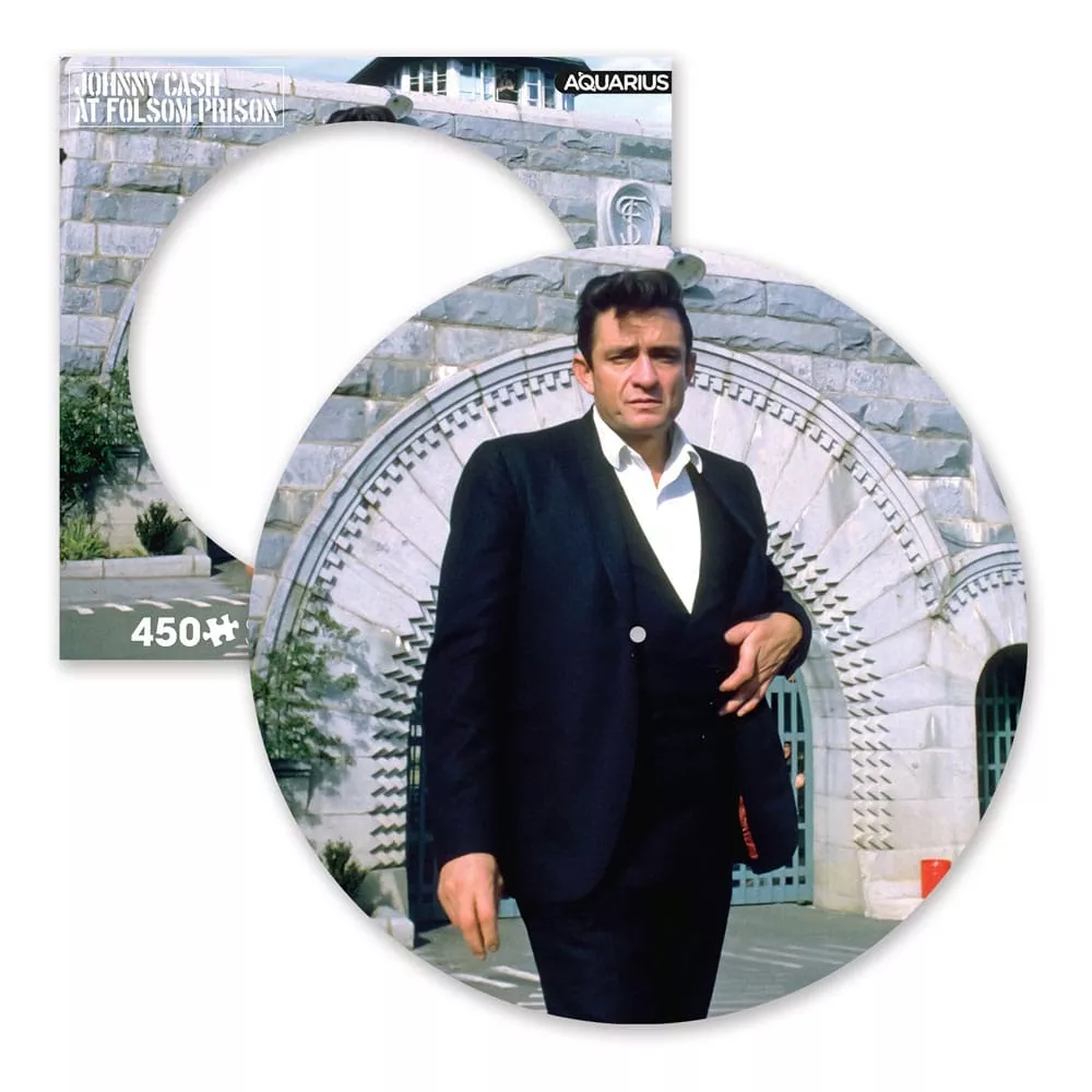 Johnny Cash: Folsom Prison 450 Piece Picture Disc Jigsaw Puzzle NMR Distribution