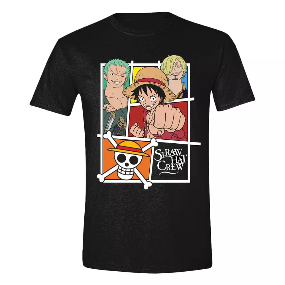 One Piece T-Shirt Straw Hat Crew Size L PCMerch