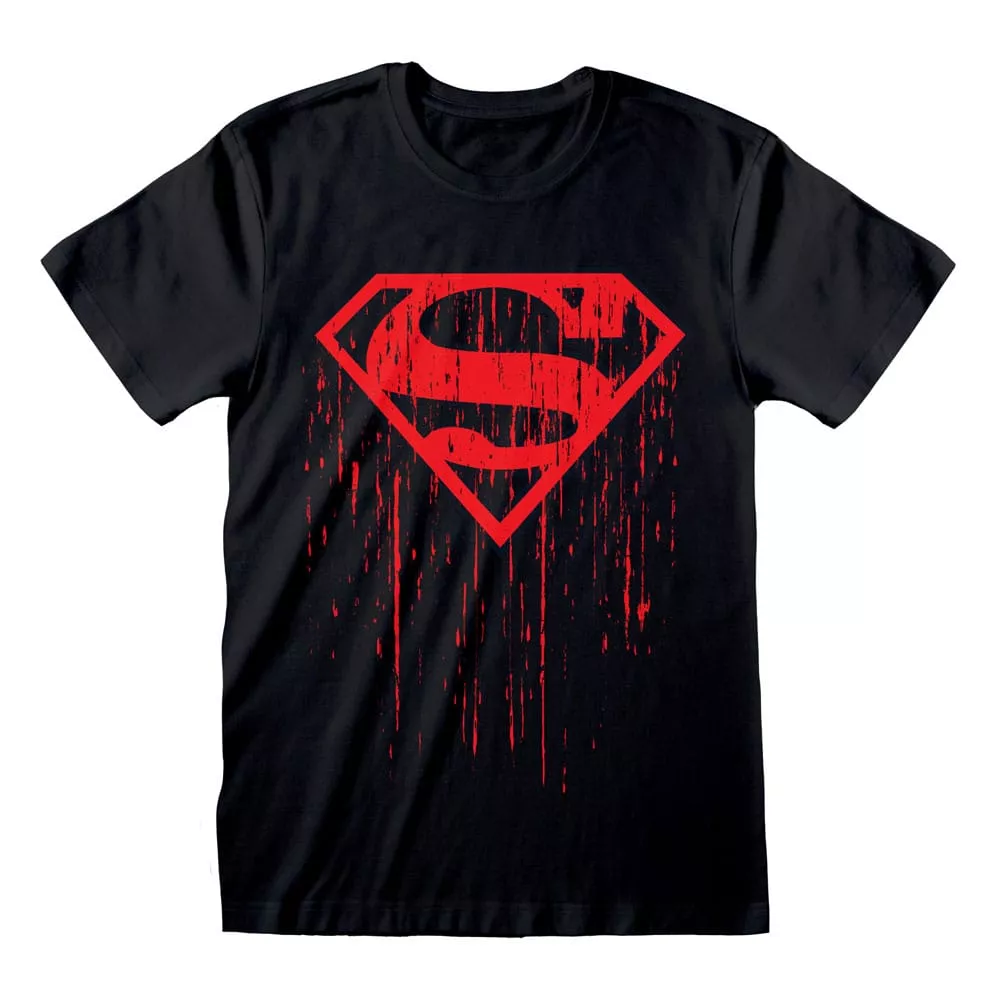 Superman T-Shirt Dripping Symbol Size L Heroes Inc