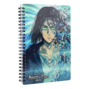 Attack on Titan Notebook with 3D-Effect Blue