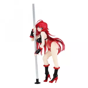 High School DxD Statue 1/7 Rias Gremory Pole Dance Ver. Black Color 20 cm Kaitendoh