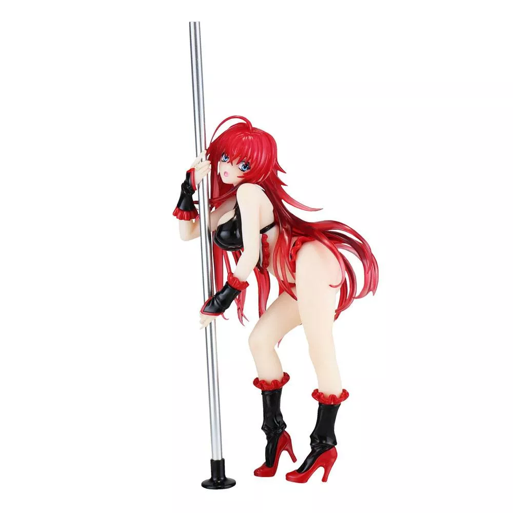 High School DxD Statue 1/7 Rias Gremory Pole Dance Ver. Black Color 20 cm Kaitendoh