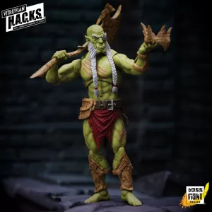 Vitruvian H.A.C.K.S. Action Figure Mighty Orc Sovran Bur'Zagi