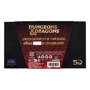 Dungeons & Dragons Pin Badge Set 50th Anniversary FaNaTtik