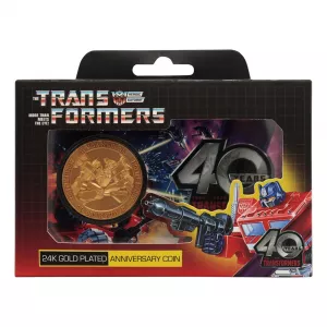 Transformers Collectable Coin 40th Anniversary 24k Gold Plated Edition 4 cm FaNaTtik