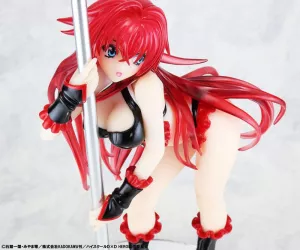 High School DxD Statue 1/7 Rias Gremory Pole Dance Ver. Black Color 20 cm Kaitendoh