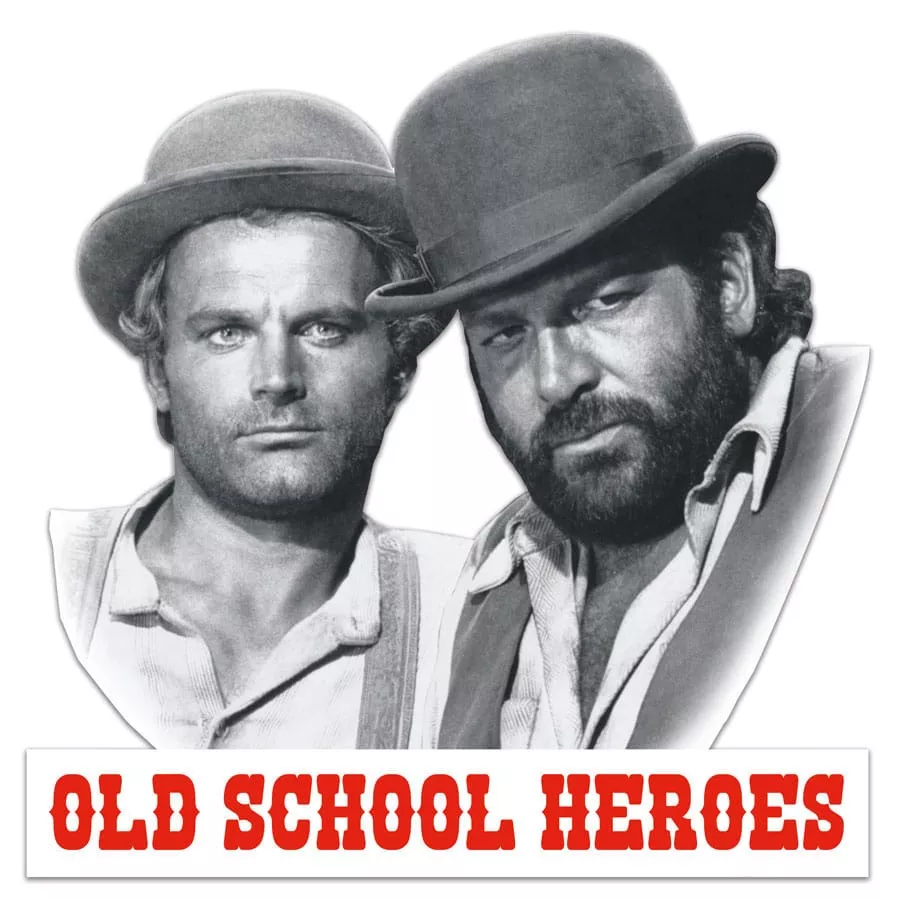 Bud Spencer & Terence Hill 3D Tin Sign Old School Heroes 45 x 45 cm Blechwaren Fabrik Braunschweig