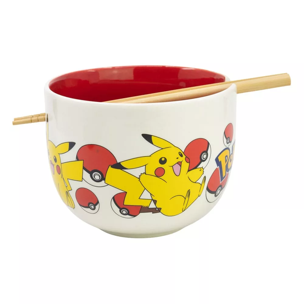 Pokémon Ramen Bowl with Chopsticks Face Stor