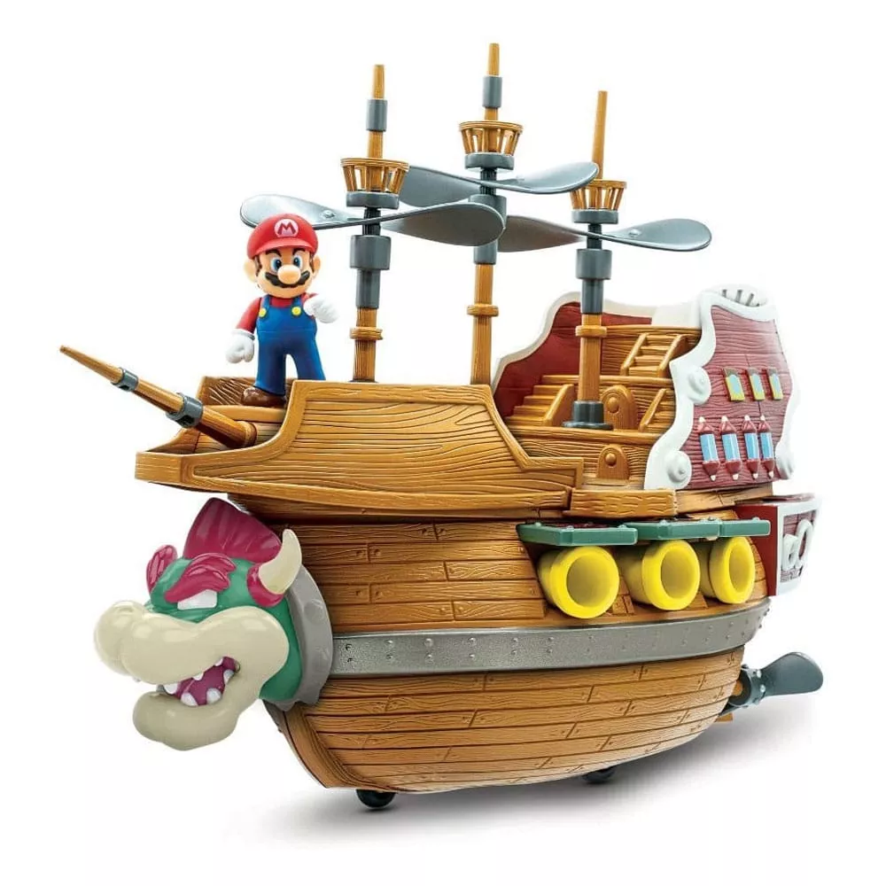 World of Nintendo Super Mario Playset Bowser's Airship Deluxe Jakks Pacific