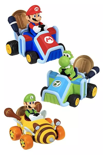 World of Nintendo Super Mario Kart Pullback Vehicles with Figures Wave 1 Assortment (12) Jakks Pacific