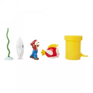 World of Nintendo Super Mario Diorama Set Assortment (6) Jakks Pacific