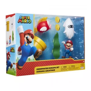 World of Nintendo Super Mario Diorama Set Assortment (6) Jakks Pacific