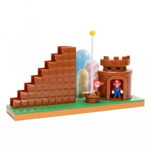 World of Nintendo Super Mario Mini Figure Playset End Level Jakks Pacific