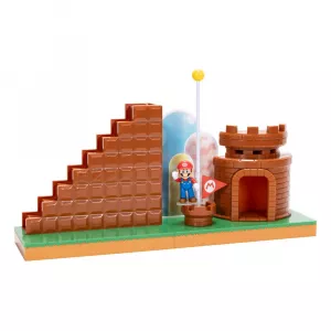 World of Nintendo Super Mario Mini Figure Playset End Level Jakks Pacific