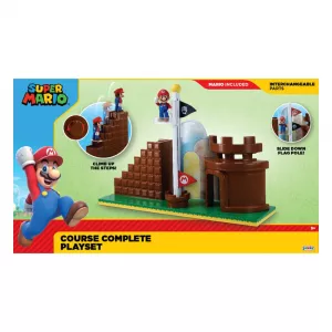 World of Nintendo Super Mario Mini Figure Playset End Level Jakks Pacific