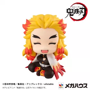 Demon Slayer: Kimetsu no Yaiba Look Up PVC Statue Rengoku Kyoujurou Smile Ver. 11 cm (with gift) Megahouse