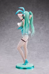 Original Character PVC Statue 1/4 Green Twin Tail Bunny-chan Fishnet Tights Ver. 43 cm PartyLook