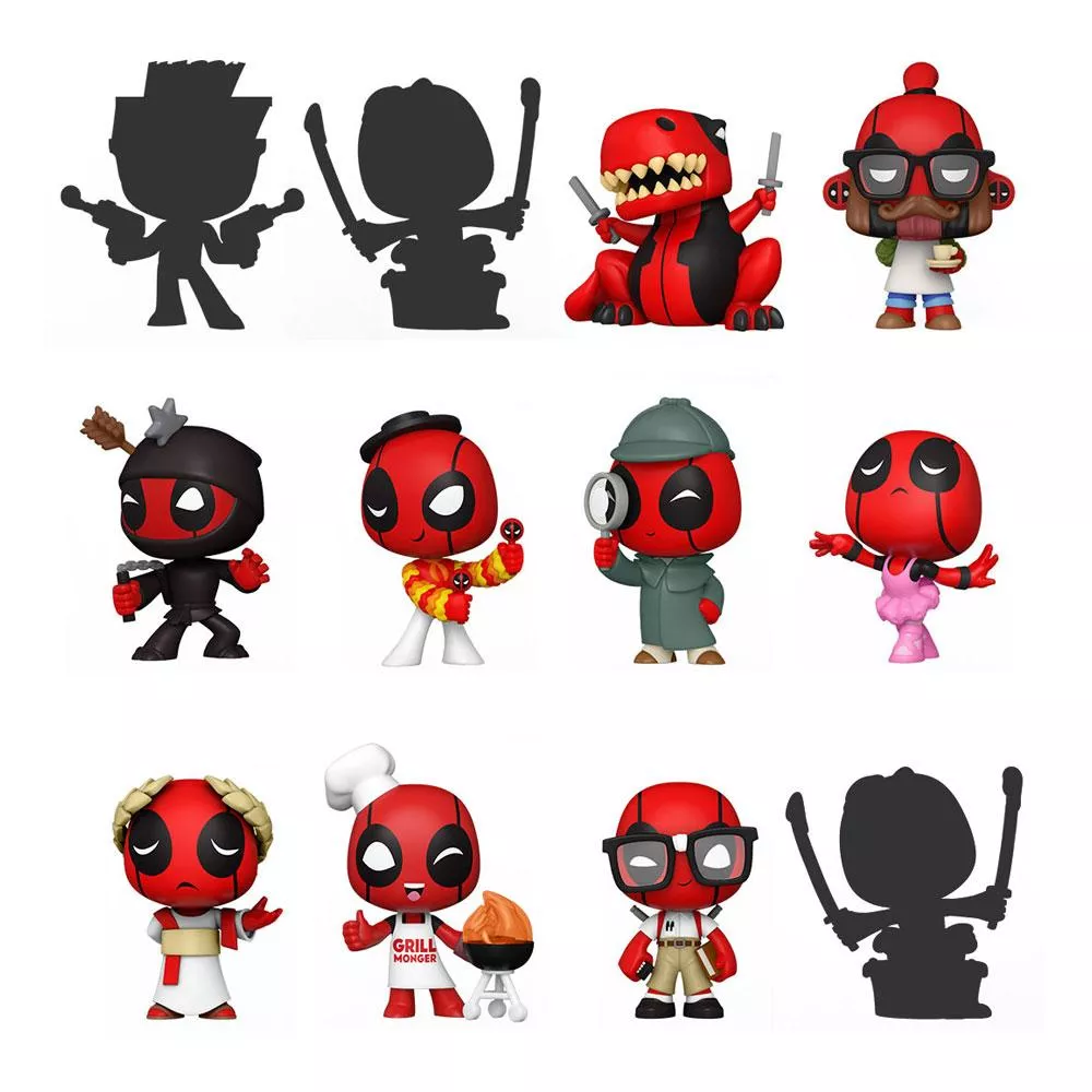 Marvel Comics Mystery Mini Figures 5 cm Display Deadpool 30th Anniversary (12) Funko