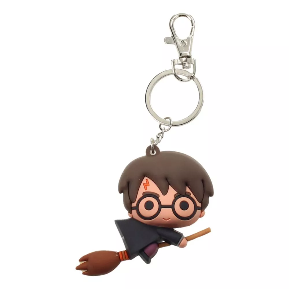 Harry Potter Rubber Keychain Harry Potter & Broom Nimbus 7 cm SD Toys