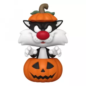 Looney Tunes POP! Television Vinyl Figure Halloween Sylvester w/Pumpkin 9 cm Funko