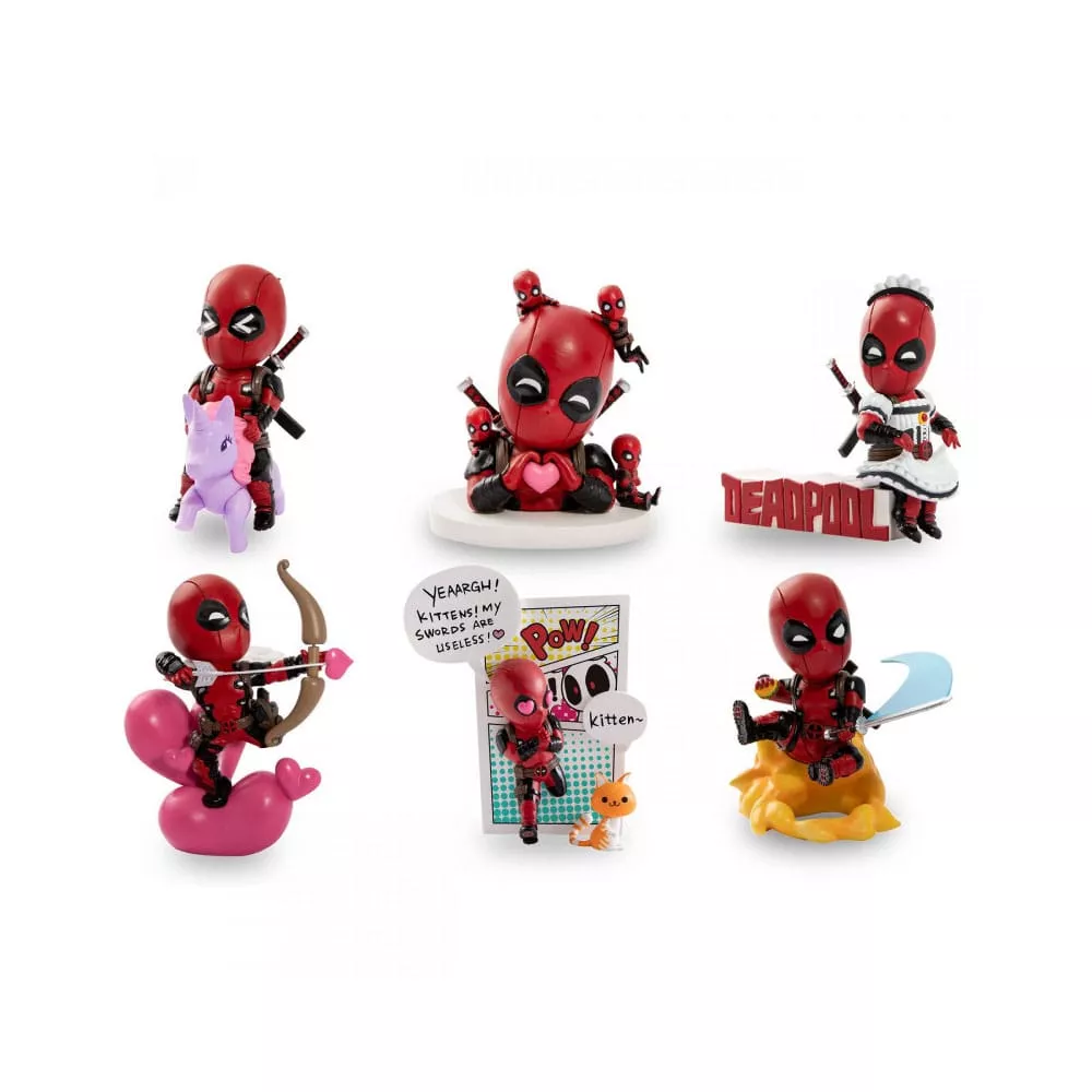 Marvel Hero Box Classic Series Mini Figures Deadpool 8 cm Display (6) YuMe Toys