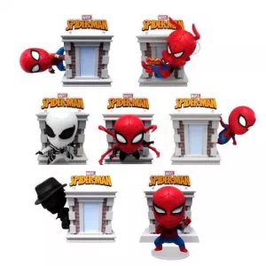 Marvel Hero Box Tower Series Mini Figures Spider-Man 8 cm Display (6) YuMe Toys