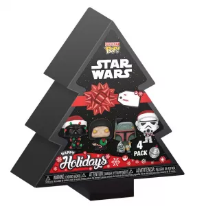 Star Wars Holiday 2024 Pocket POP! Vinyl Keychains 4-Pack Tree Holiday Box 4 cm